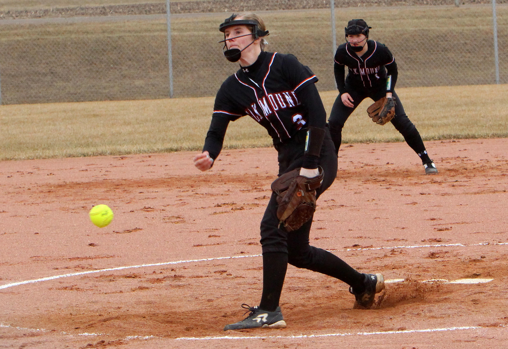 Elk Mound at Bloomer softball 4-4-19